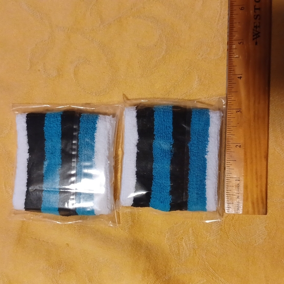 2 "Pastry" Brand Terrycloth Wristbands. - Picture 2 of 4